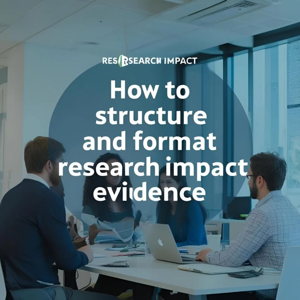 How to Structure and Format Your Research Impact Evidence
