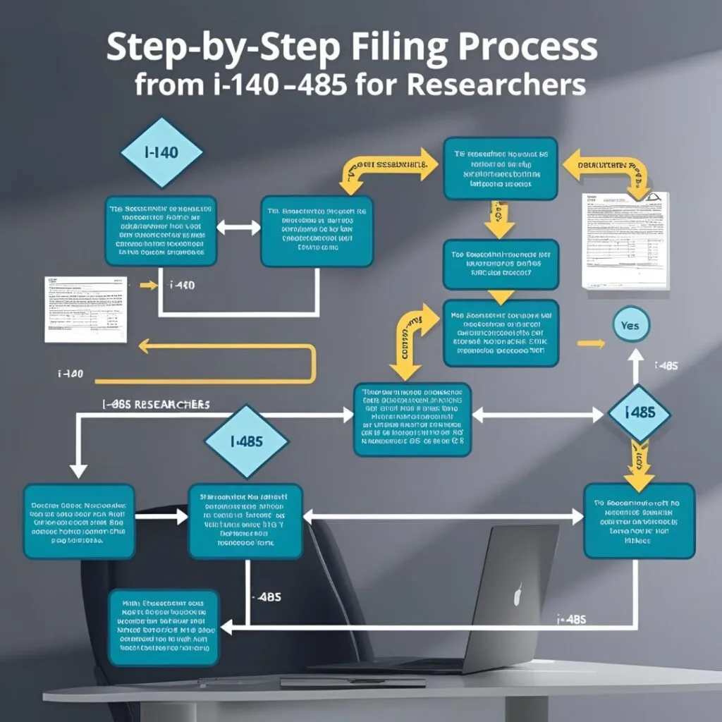 Step-by-Step Filing Process: From I-140 to I-485 for Researchers
