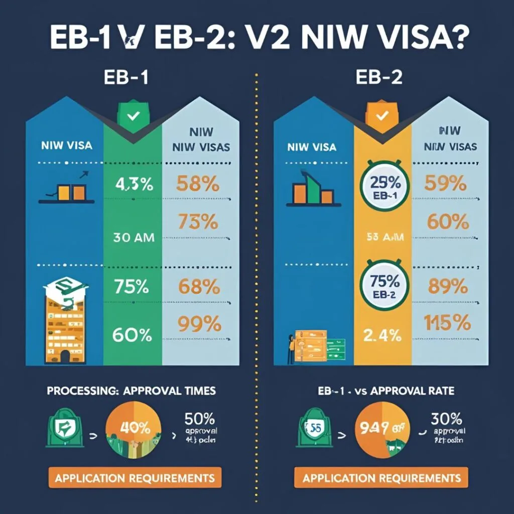 Timeline Differences Between The EB-1 and EB-2 NIW: A Processing Comparison