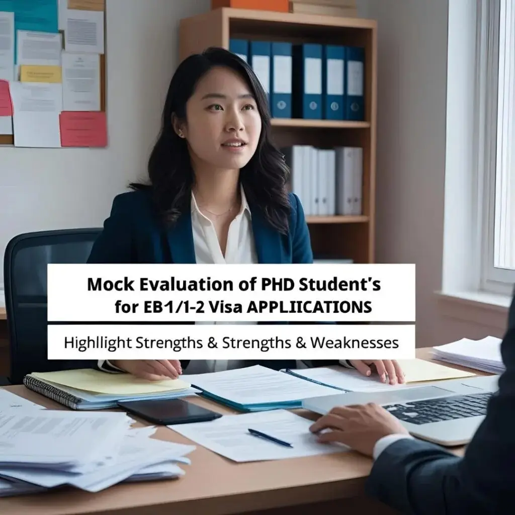 Mock EB-1/EB-2 Profile Evaluations for PhD Students: Is Your CV Ready?