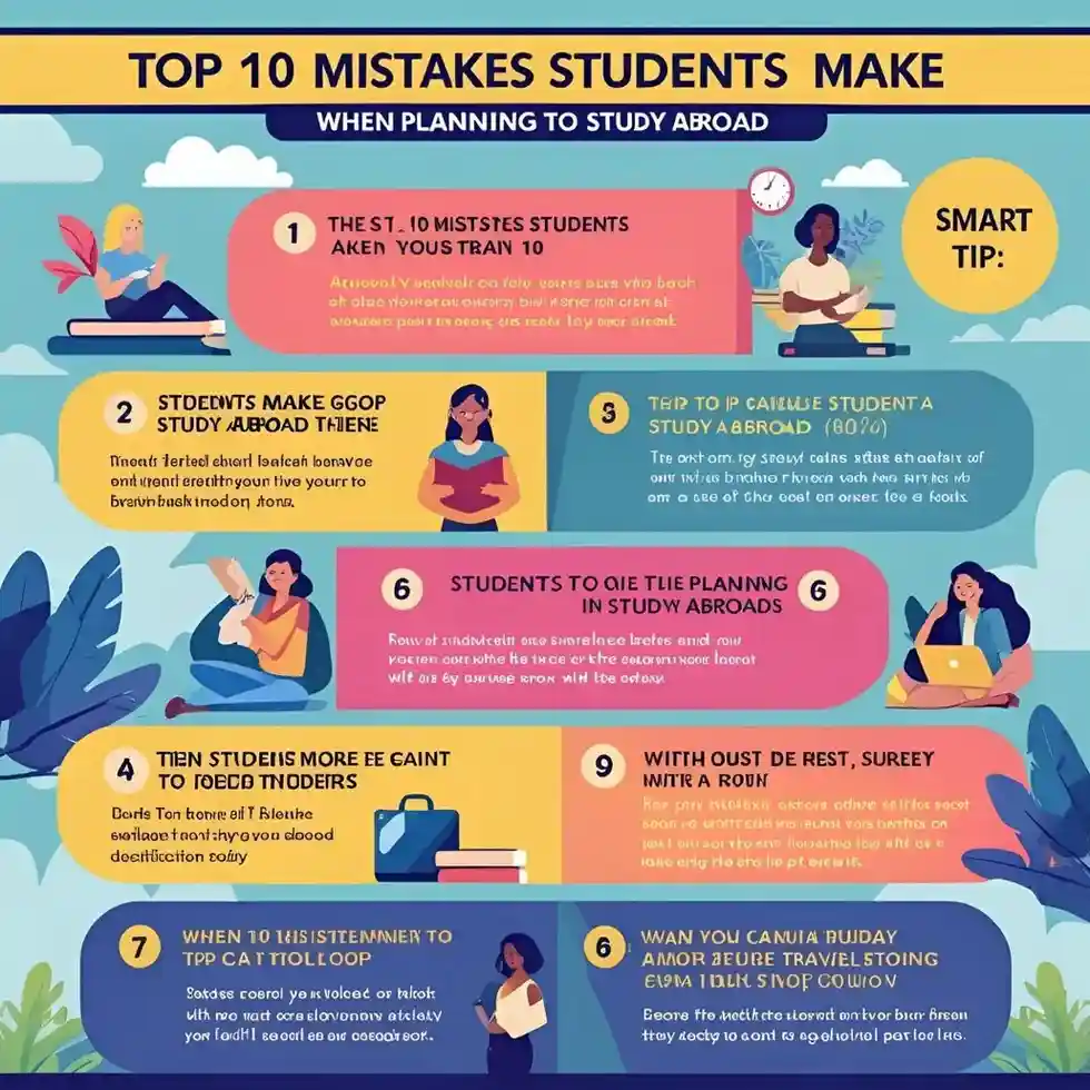 Top 10 Mistakes Students Make When Planning to Study Abroad – Smart Tips for a Smooth Journey