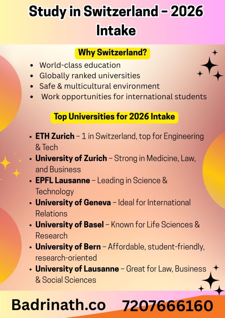 Indian Students – 2026 Intake